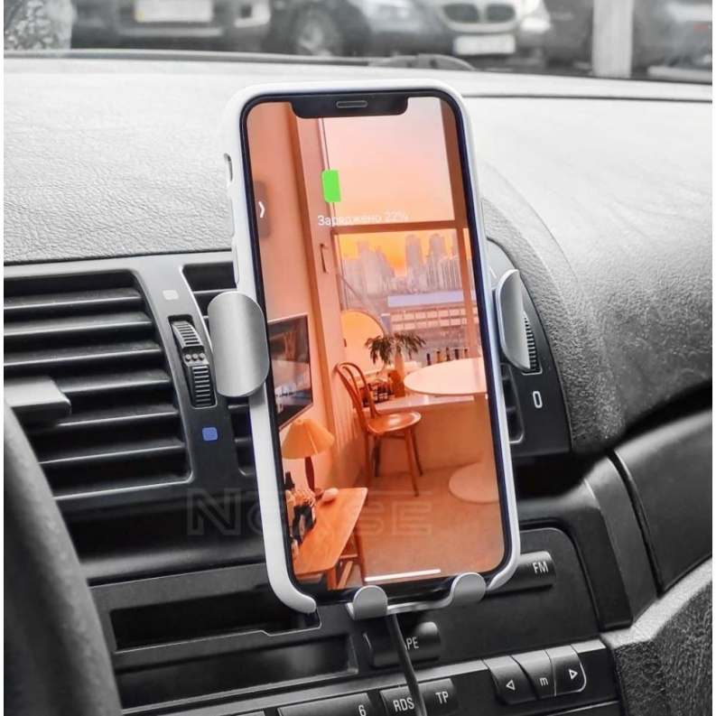 Автоутримувач із бездротовою зарядкою Baseus Gravity Car Mount (Air Outlet Version) 1.67A 10W, фото 5