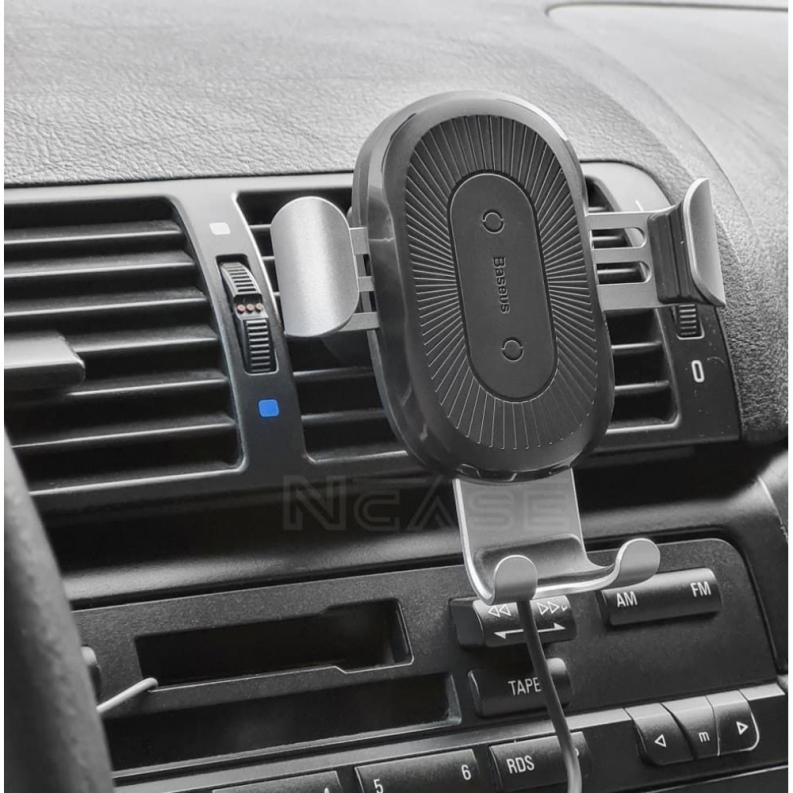 Автоутримувач із бездротовою зарядкою Baseus Gravity Car Mount (Air Outlet Version) 1.67A 10W, фото 4