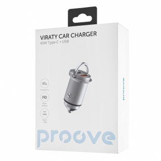 АЗП Proove Viraty Car Charger 45W (QC+PD) Type-C + USB