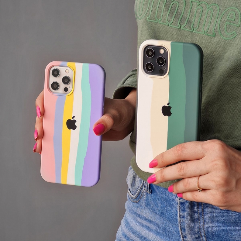 Чохол Rainbow Silicone Case iPhone Xs Max, фото 6