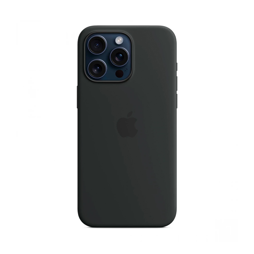 iPhone 15 Pro Max Silicone Case with MagSafe - Black (MT1M3)