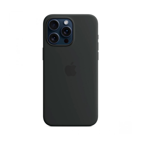 iPhone 15 Pro Max Silicone Case with MagSafe - Black (MT1M3)