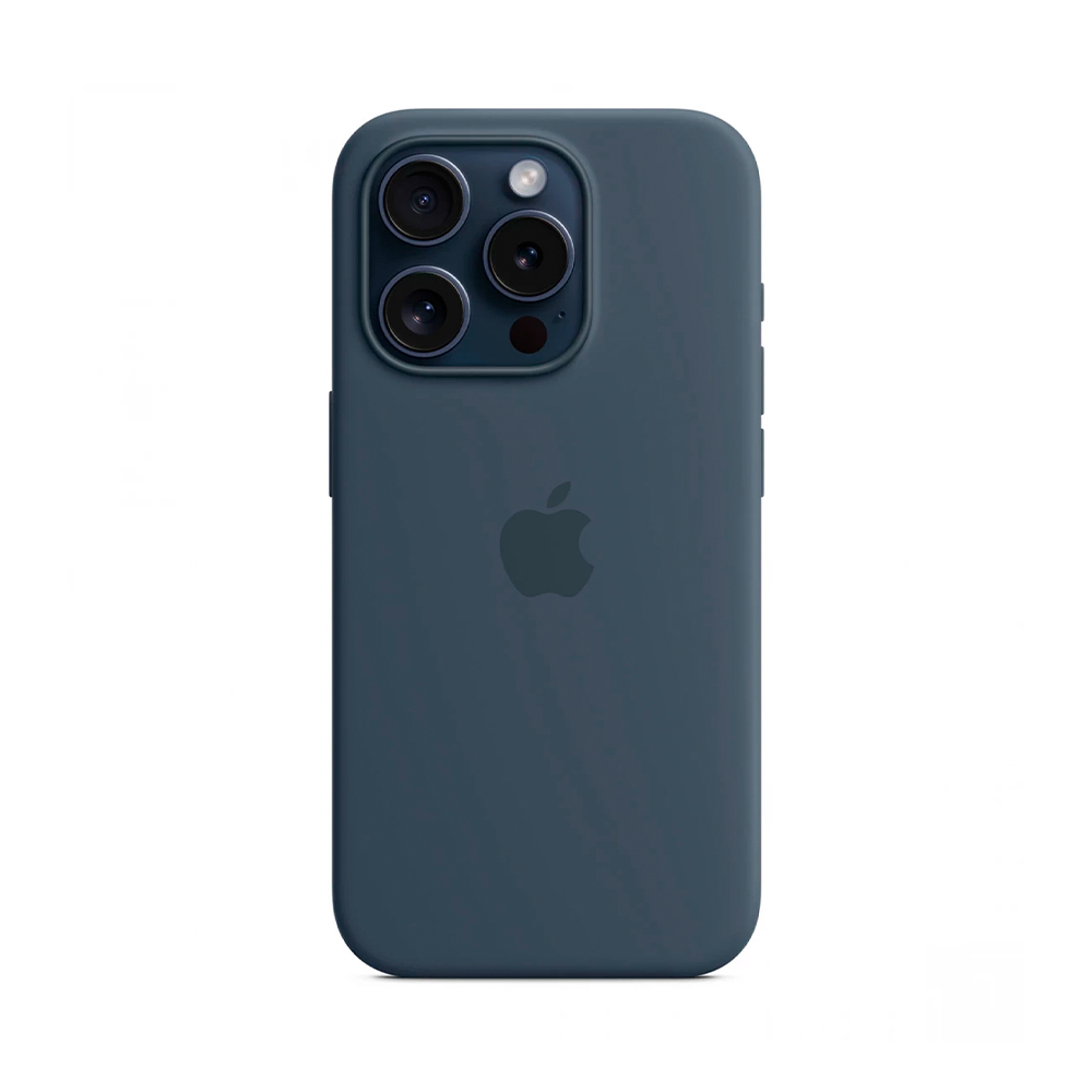 iPhone 15 Pro Silicone Case with MagSafe - Storm Blue (MT1D3)