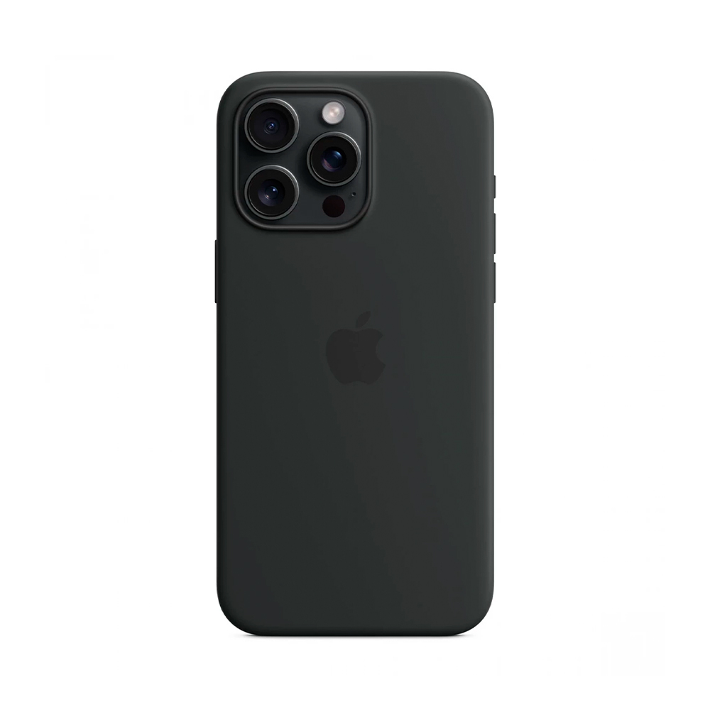 iPhone 15 Pro Max Silicone Case with MagSafe - Black (MT1M3)
