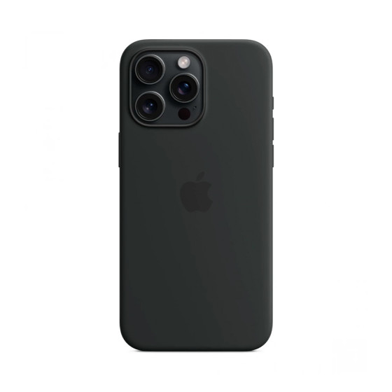 iPhone 15 Pro Max Silicone Case with MagSafe - Black (MT1M3)
