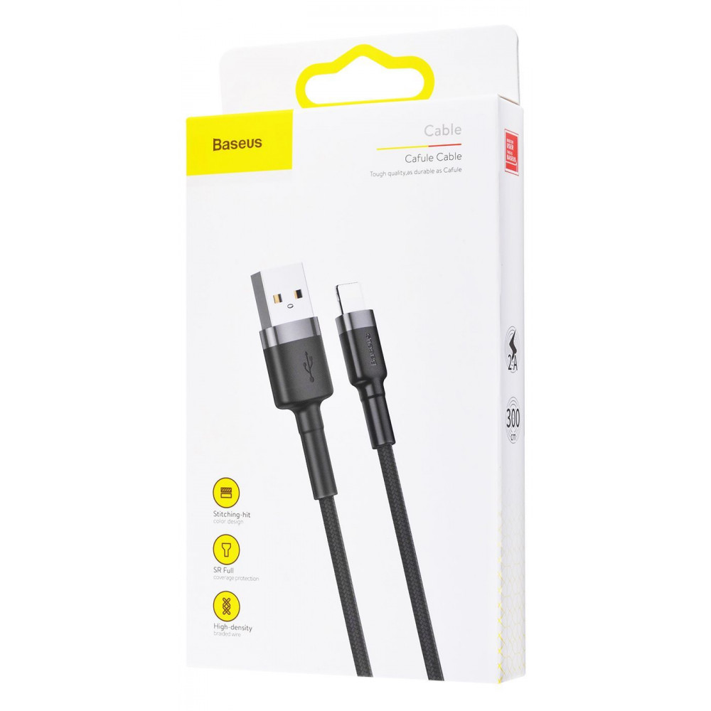 Кабель Baseus Cafule Lightning Cable 2A (3m) red/black