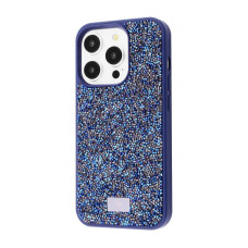 Чехол Bling World Rock Diamond (TPU) iPhone 15 Pro blue titanium