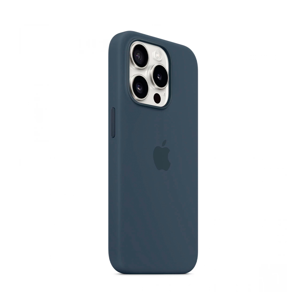 iPhone 15 Pro Silicone Case with MagSafe - Storm Blue (MT1D3)