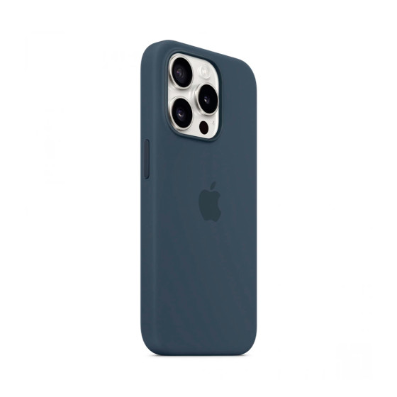 iPhone 15 Pro Silicone Case with MagSafe - Storm Blue (MT1D3)