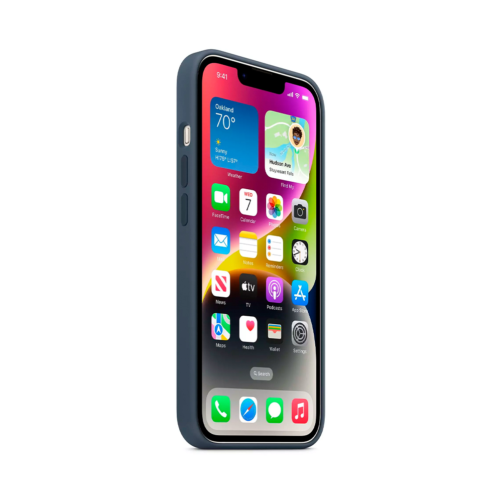 iPhone 14 Silicone Case with MagSafe - Storm Blue (MPRV3)