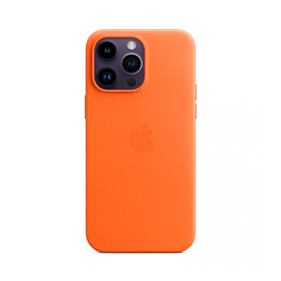 iPhone 14 Pro Max Leather Case с MagSafe - Orange (MPPR3)