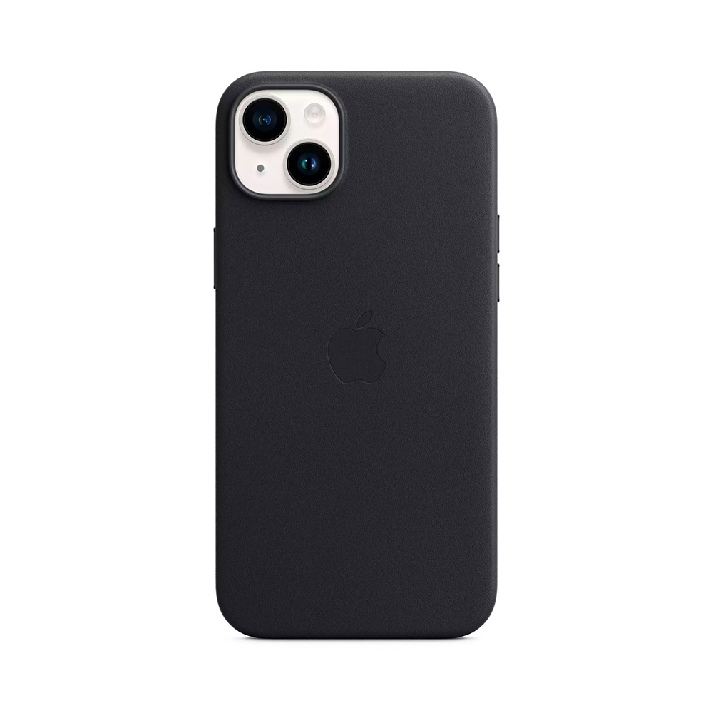 iPhone 14 Plus Leather Case with MagSafe - Midnight (MPP93)