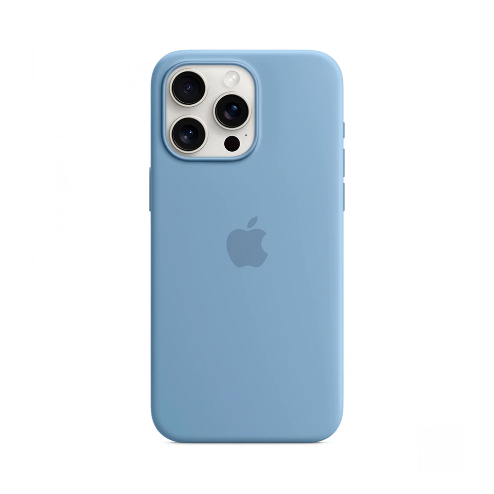 iPhone 15 Pro Max Silicone Case with MagSafe - Winter Blue (MT1Y3)