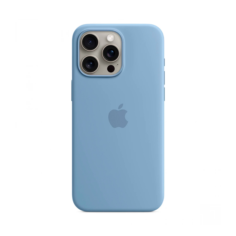 iPhone 15 Pro Max Silicone Case with MagSafe - Winter Blue (MT1Y3)