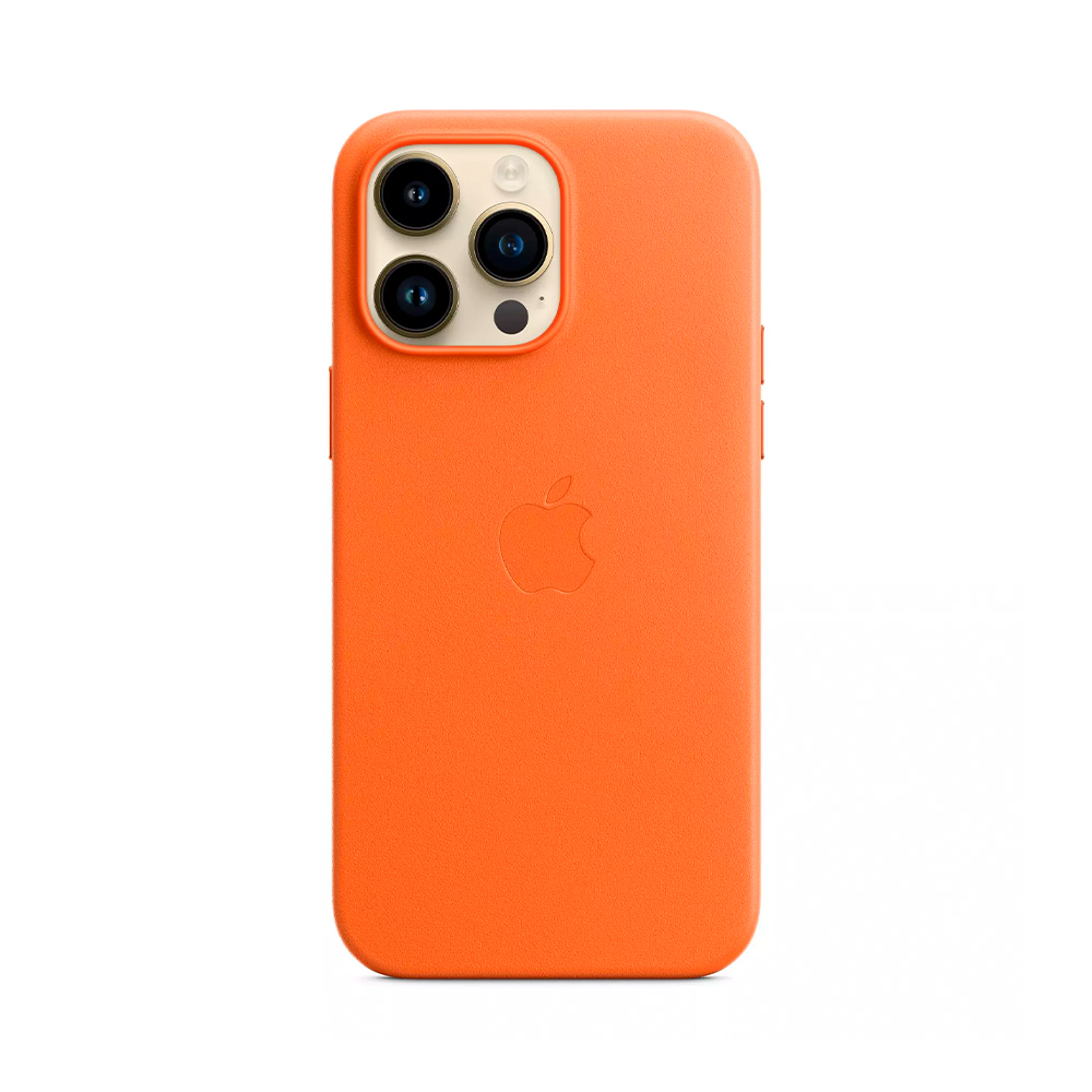 iPhone 14 Pro Max Leather Case с MagSafe - Orange (MPPR3)