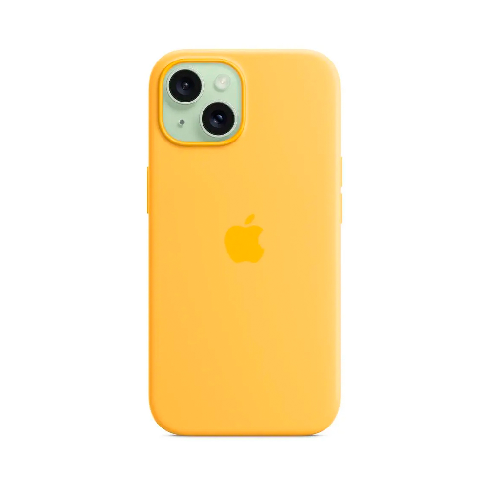 iPhone 15 Silicone Case with MagSafe - Sunshine (MWNA3)