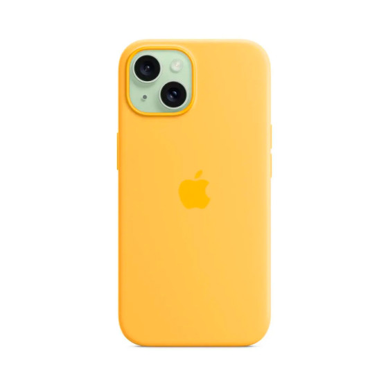 iPhone 15 Silicone Case with MagSafe - Sunshine (MWNA3)