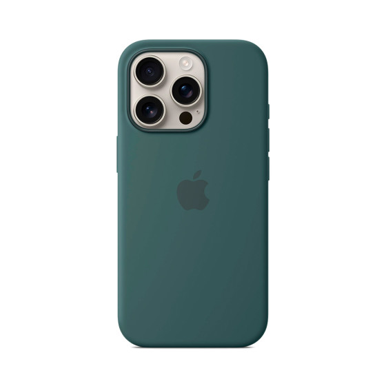 iPhone 16 Pro Silicone Case with MagSafe - Lake Green (MYYR3)