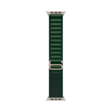 Apple Alpine Loop Band Medium для Watch 49mm - Natural Titanium Finish - Dark Green (MXMV3)