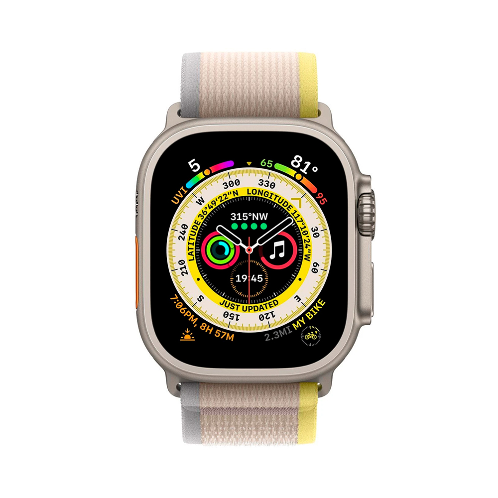 Apple Trail Loop Band S/M для Watch 49mm - Yellow/Beige (MQEG3)