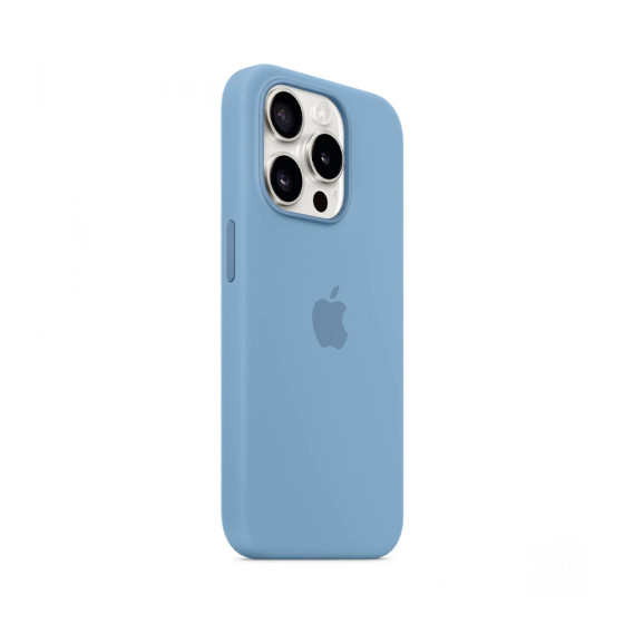iPhone 15 Pro Silicone Case with MagSafe - Winter Blue (MT1L3)