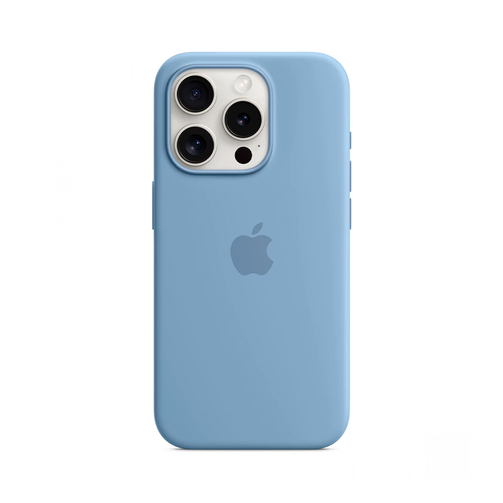 iPhone 15 Pro Silicone Case with MagSafe - Winter Blue (MT1L3)