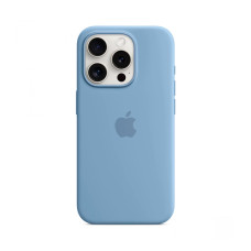 iPhone 15 Pro Silicone Case with MagSafe - Winter Blue (MT1L3)