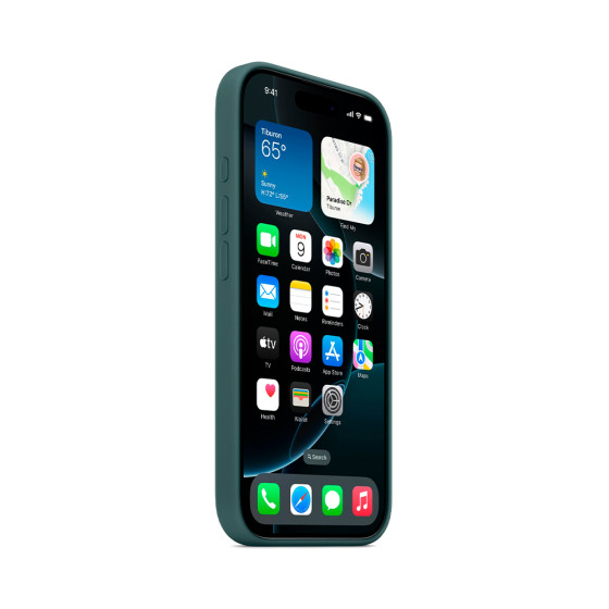 iPhone 16 Pro Silicone Case with MagSafe - Lake Green (MYYR3)