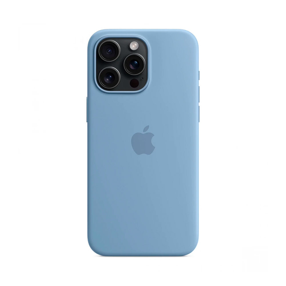iPhone 15 Pro Max Silicone Case with MagSafe - Winter Blue (MT1Y3)