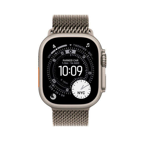 Apple Watch Milanese Loop Natural Titanium 44/45/46/49mm - Small (MXKC3)