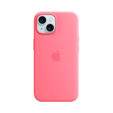iPhone 15 Silicone Case with MagSafe - Pink (MWN93)