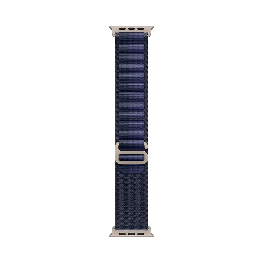 Apple Alpine Loop Band Small для Watch 49mm - Natural Titanium Finish - Navy (MXMX3)