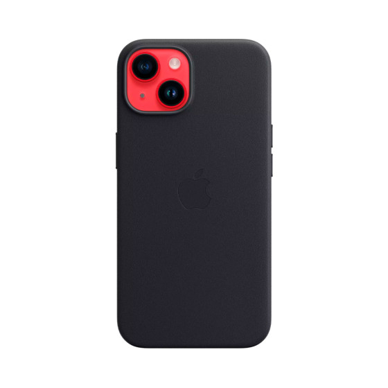 iPhone 14 Leather Case with MagSafe - Midnight (MPP43)