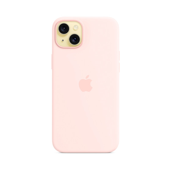 iPhone 15 Plus Silicone Case с MagSafe - Light Pink (MT143)