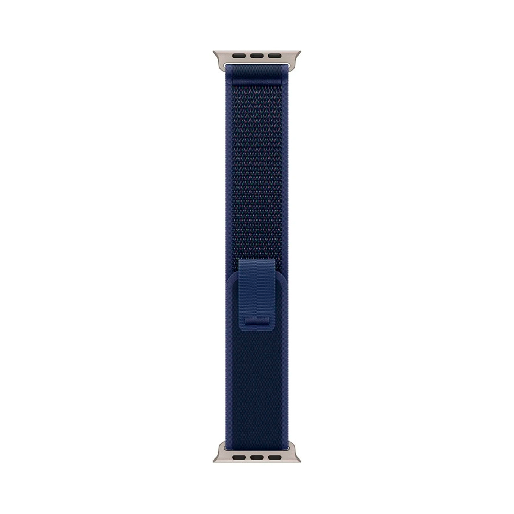 Apple Trail Loop Band S/M для Watch 49mm - Natural Titanium Finish - Blue (MXTT3)