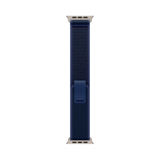 Apple Trail Loop Band S/M для Watch 49mm - Natural Titanium Finish - Blue (MXTT3)