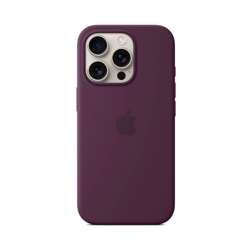 iPhone 16 Pro Silicone Case with MagSafe - Plum (MYYM3)
