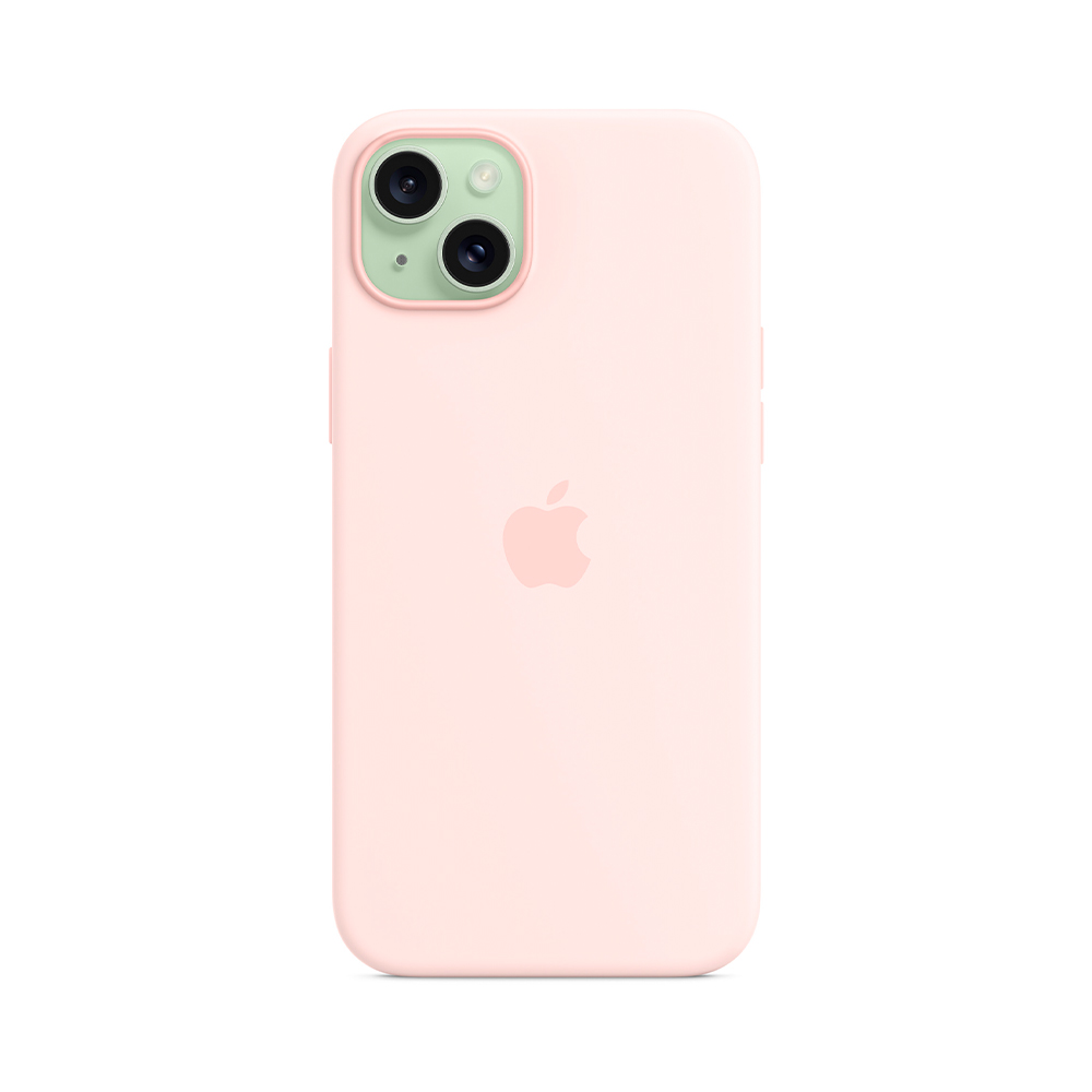 iPhone 15 Plus Silicone Case с MagSafe - Light Pink (MT143)