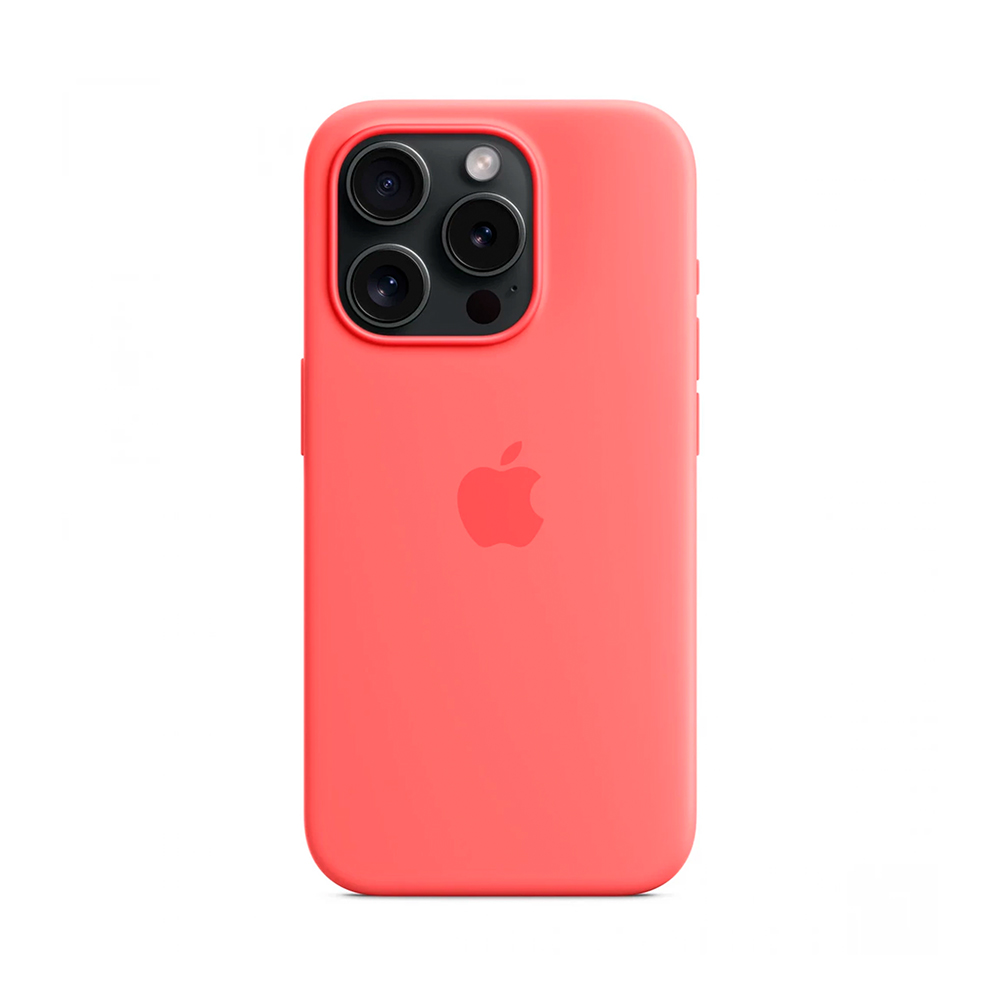 iPhone 15 Pro Silicone Case with MagSafe - Guava (MT1G3)