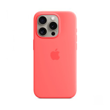 iPhone 15 Pro Silicone Case with MagSafe - Guava (MT1G3)