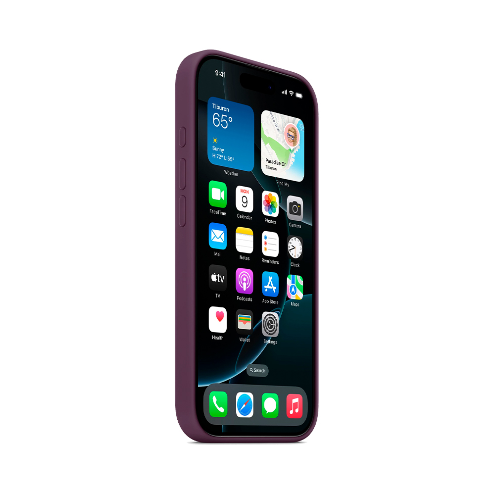 iPhone 16 Pro Silicone Case with MagSafe - Plum (MYYM3)