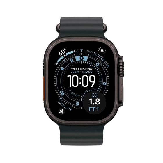 Apple Ocean Band Black - Black Titanium Finish 44/45/46/49mm (MYPD3)