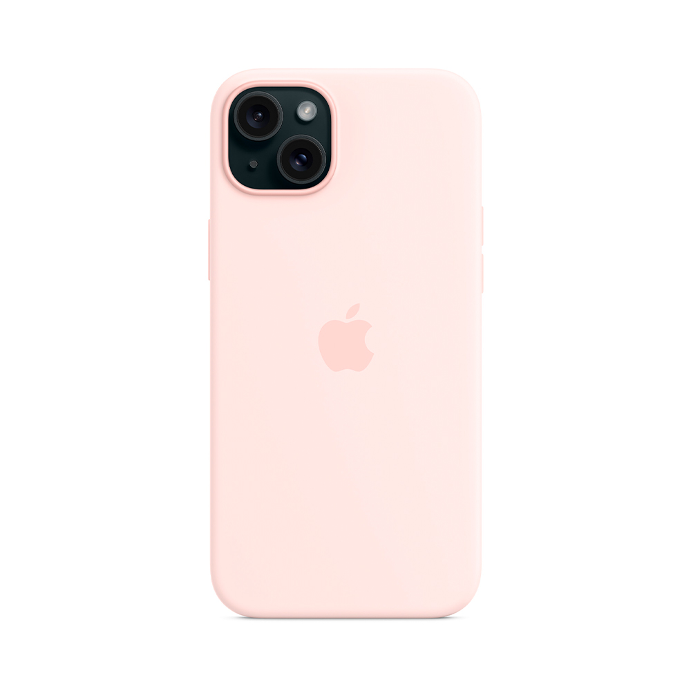 iPhone 15 Plus Silicone Case с MagSafe - Light Pink (MT143)