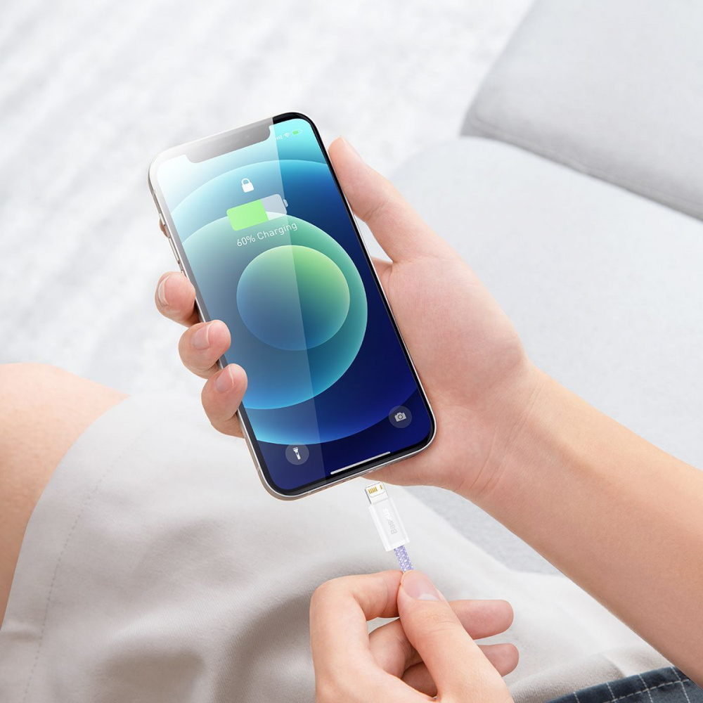 Кабель Baseus Dynamic Series Fast Charging Lightning 2.4A (2m) blue