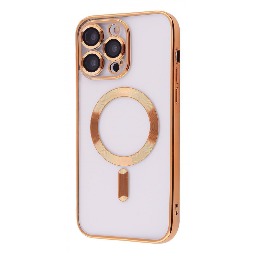 Чехол Metal Matte Case с Magnetic Ring iPhone 13 Pro gold