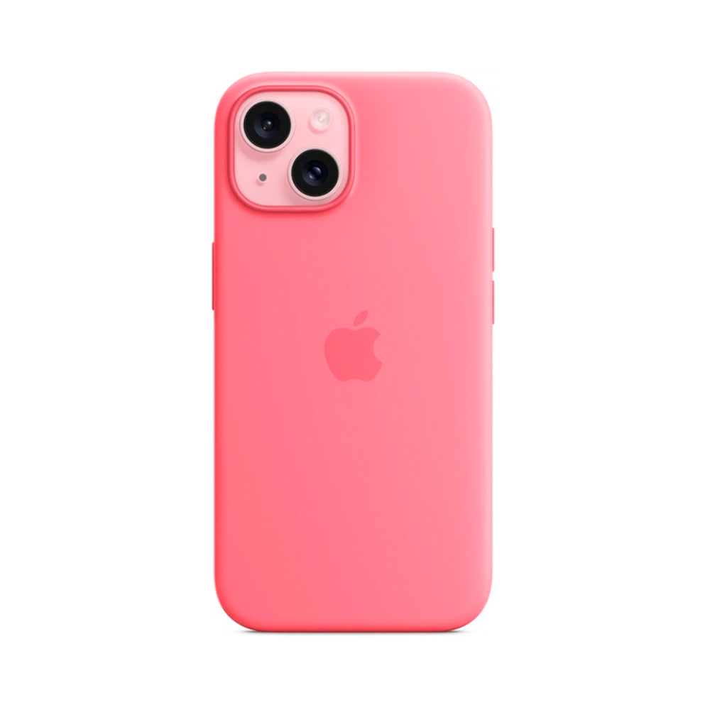 iPhone 15 Silicone Case with MagSafe - Pink (MWN93)