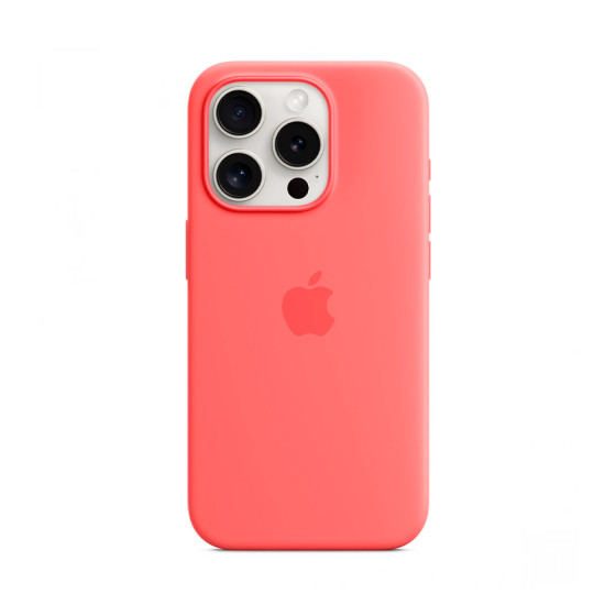 iPhone 15 Pro Silicone Case with MagSafe - Guava (MT1G3)