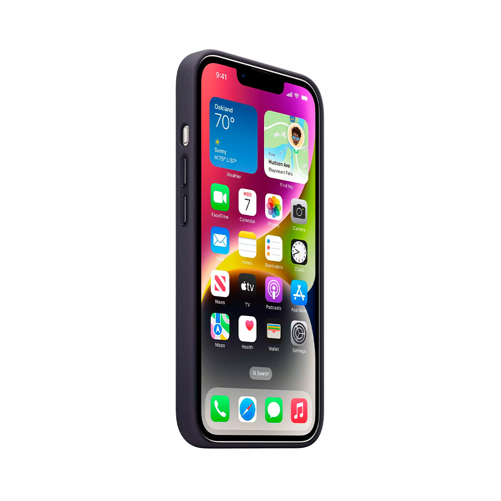 iPhone 14 Leather Case with MagSafe - Ink (MPP63)