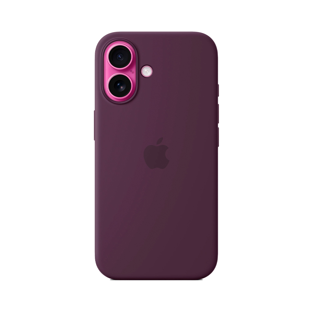 iPhone 16 Silicone Case with MagSafe - Plum (MYY43)