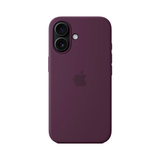 iPhone 16 Silicone Case with MagSafe - Plum (MYY43)